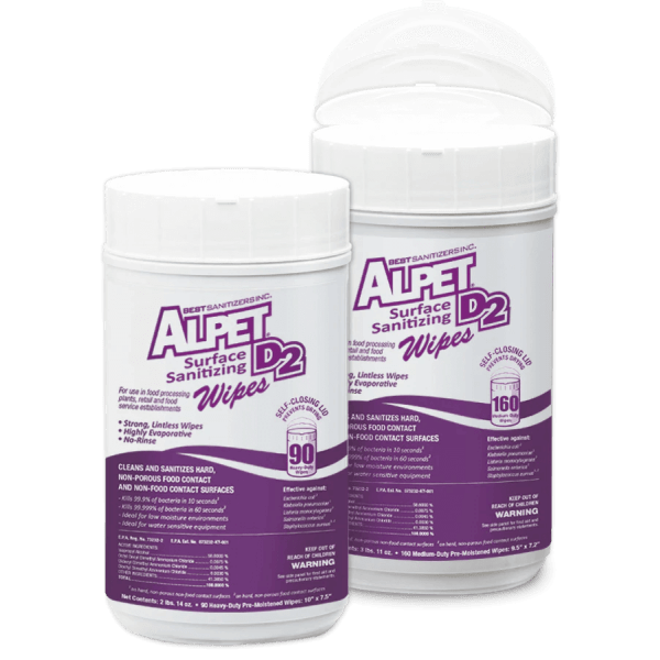 Alpet D2 Sanitizing wipes